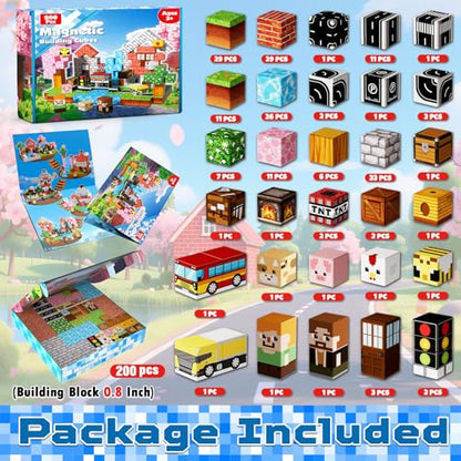 200 PCS Magnetic Blocks