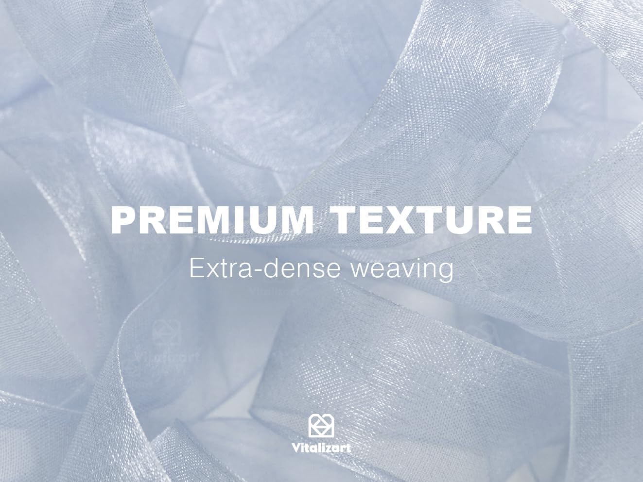 Vitalizart Organza Sheer Ribbon Set 1 inch x 30 Yd Handmade Fabric Ribbons for Gift Wrapping Christmas Tree Crafts Bows Wedding Invitations Wreaths Wrap Cream White Dusty Blue & Green