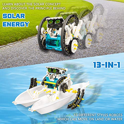 STEM 13-in-1 Solar Power Robots Toy,Educational Experiment DIY Robotics Kit