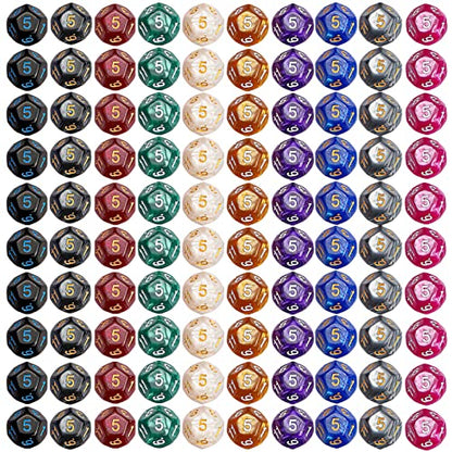 100pcs D12 Dice Set for Dungeon and Dragons (100 Count)