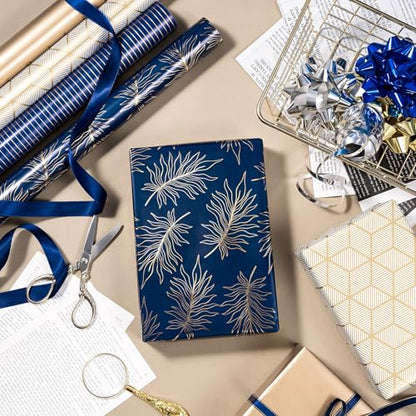 30 Inch Navy Wrapping Paper (100 Sq Ft)