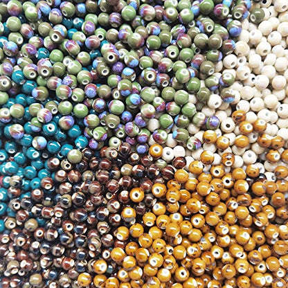 180 Pieces Porcelain Beads Chinese NOT (180 Count)