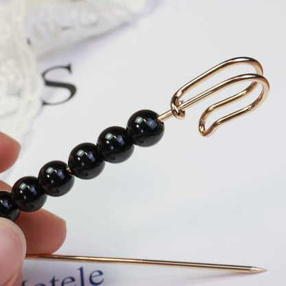 Safety Pins Assorted, Bulk Large Safety Pins with Pearls for Clothes(Pearl Brooch 10 PCS)