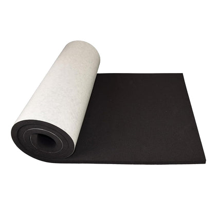 XCEL Marine Foam Roll with Self Adhesive – Black, 72" x 17" x 1/4" Closed Cell Foam Rubber Water Resistant Padding Sheet Home, Marine, Garage, Auto Insulation & Cosplay (Black, 72" x 17" x 1/4")