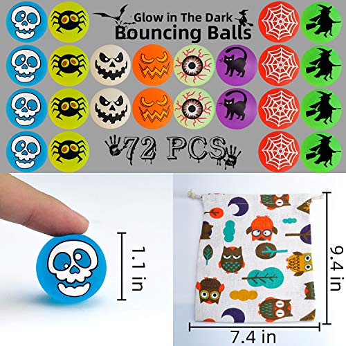 72 Glow in The Dark Bouncing Balls (72 Count)