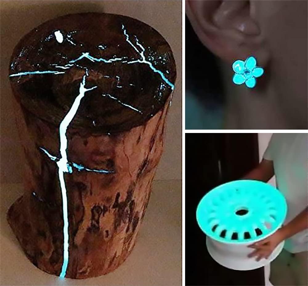 VViViD Aqua Glow In The Dark Pigment Powder 30g/1oz Packet (3 Pack)