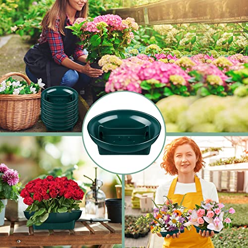 18 Pcs Green Floral Bowls for Flower Arrangements 6.3 Inch (18 Count)