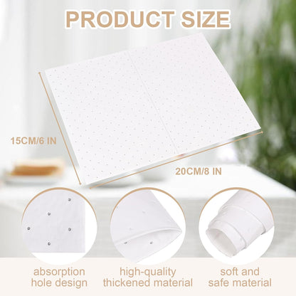 PONO 200 Pcs Oil Absorbent Pads, 15x20 in White Heavy Weight Oil-Only Absorbent Pad,Used for Oil Spill Cleaning in Garage Workshop, Reusable, Washable, Durable