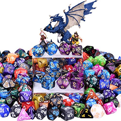 RPG Dice 210 Pieces Polyhedral Dice Set for DND (210 Count)
