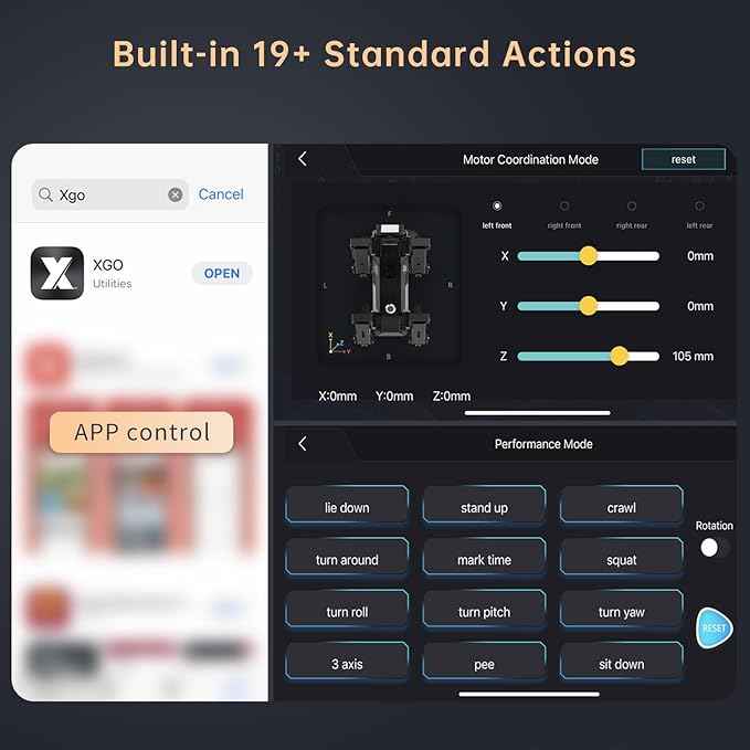 ELECFREAKS microbit Robotic Dog Xgo V2 Kit, 15 Movable Joint DIY Programmable Full Metal Bionic Robot Kit, STEM Educational Project for Open Source Hardware(Without Micro:bit)