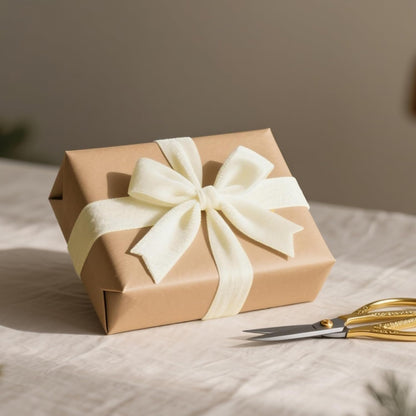 LaRibbons Thin Velvet Ribbon 1 Inch x 25 Yards, Cream Ivory Velvet Ribbon for Christmas Tree, Gift Wrapping, Wreath Bow, Outdoor Decoration - Crafty Corner