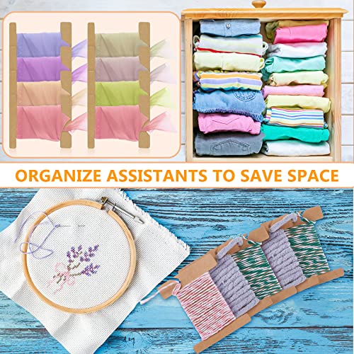 100 Pcs Ribbon Organizer Cardboard Ribbon Bobbin