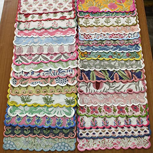 Hand Block Print Cloth Napkins (2.1164 Ounce)