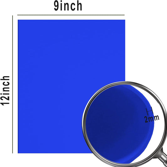 QIDIWIN EVA Foam Craft Sheets - 9x12 Inch 2mm Thick Versatile Non-Adhesive Foam for DIY, Cosplay, Scrapbooking, Classroom Projects - Durable, Flexible, Perfect for Crafting, 12 Pack(Blue) - Crafty Corner