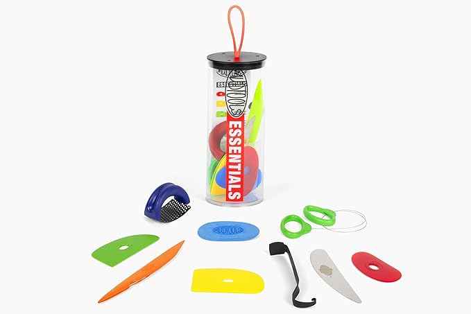 MudTools Sherrill Essential 10 Piece Starter Tool Kit, for Pottery, Clay, Sculpting Artists