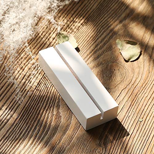 5 Pack 4" White Wood Stands for Wedding Acrylic Sign (5 Count)