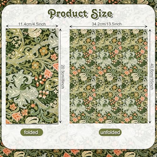 80PCS Vintage Floral Paper Napkins