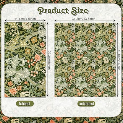 80PCS Vintage Floral Paper Napkins