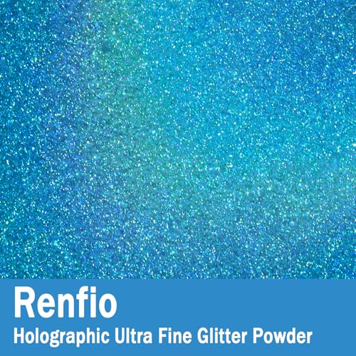 Holographic Ultra Fine Blue Glitter Powder Metallic Resin Glitter