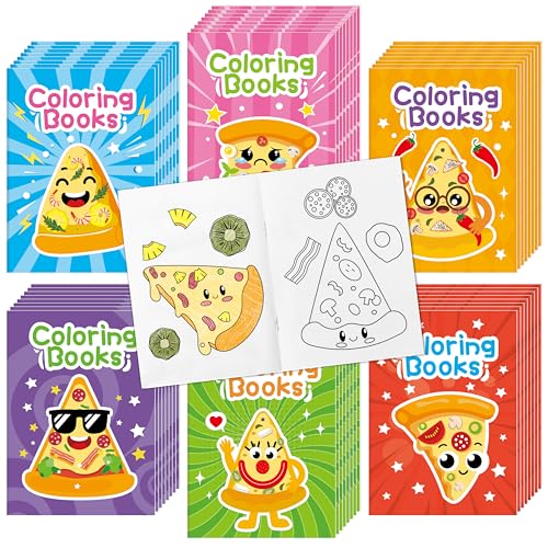 Pizza Coloring Book (24 Count)