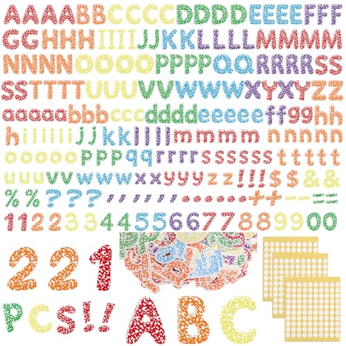 221 Pcs Colorful Composition Bulletin Board Letters for Classroom (221 Count)