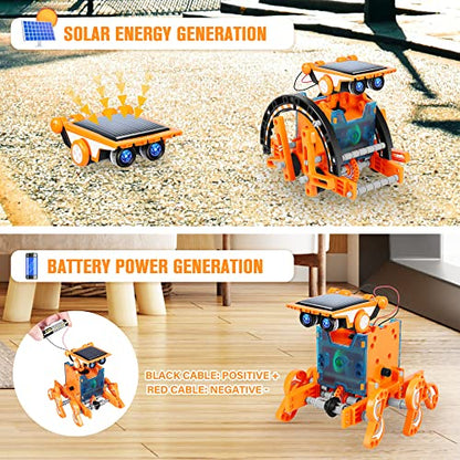 STEM 13-in-1 Education Solar Power Robots Toys for Boys Age 8-12
