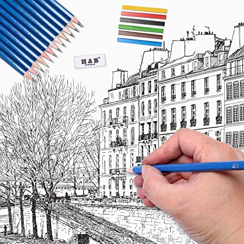 48 Piece Sketching & Drawing Kit for Adults & Beginner Artists