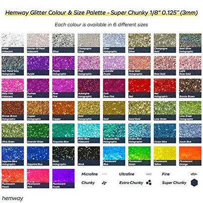 Craft Glitter Shaker Fluorescent Orange 110g Super Chunky (3.88014 Ounce)