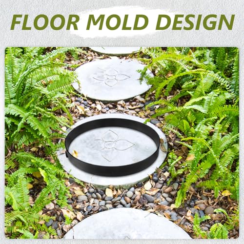 Paver Mold for Concrete Stepping Stones Round Garden Pathway Mold Reusable Plastic DIY Pavement Maker for Outdoor Landscaping and Hardscaping Projects