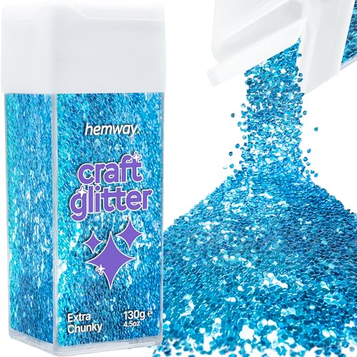 Craft Glitter Shaker Ocean Blue 130g Extra Chunky (3.8 Ounce)