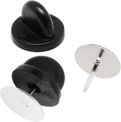 100set Rubber Pin Backs,Blank Pins Scatter Butterfly Clutch Pin Holder Enamel Pin Locking Backs Jewelry Pin Backings Clasp for Brooch Lapel Hat Uniform Badges Tie Tack