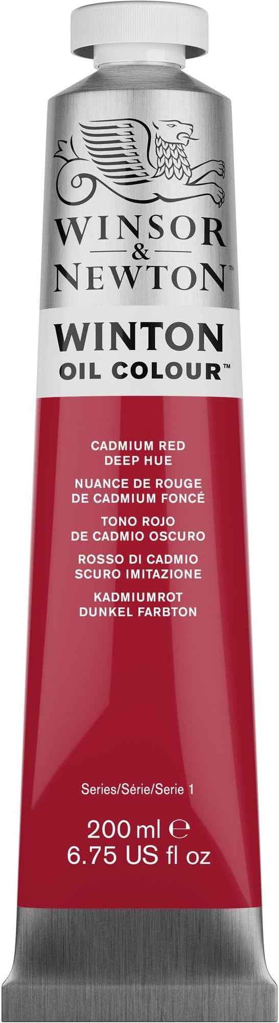 Winsor & Newton Winton Oil Color, 200ml (6.75-oz) Tube, Cadmium Red Deep Hue