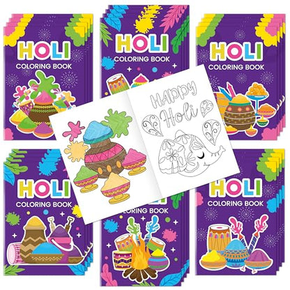 Holi Coloring Books for Kids (24 Count)