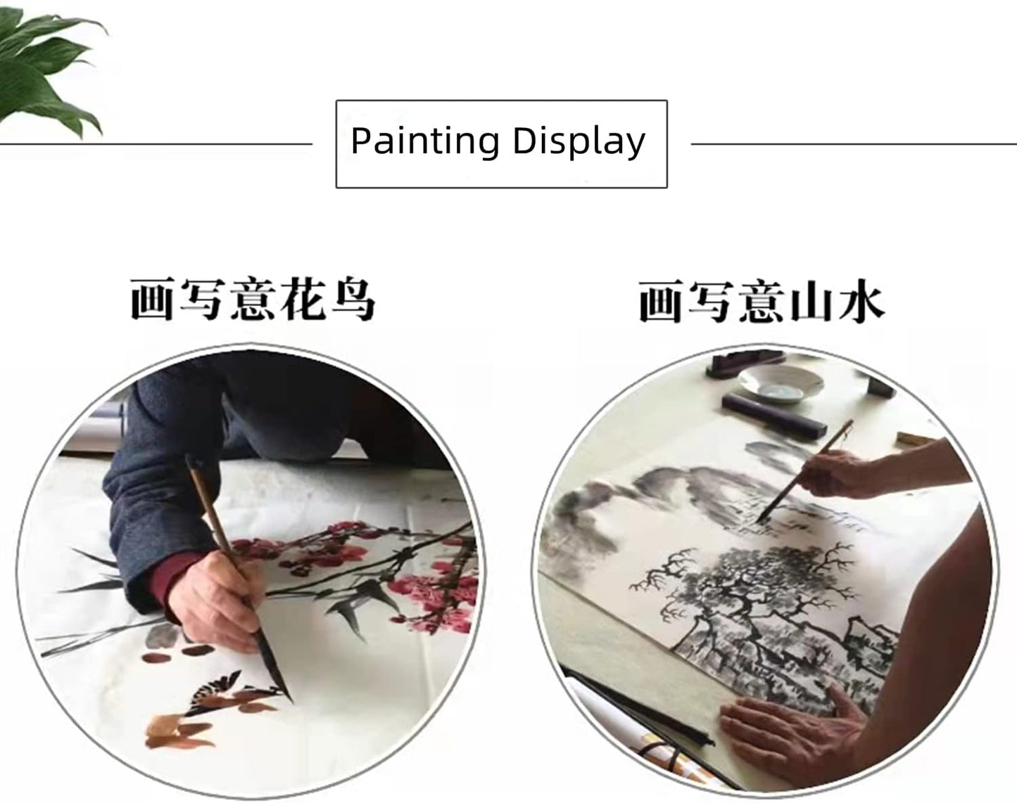 MEGREZ Roll Pack Thicken Calligraphy Xuan Paper for Chinese, Japanese, 35cm x 20m(13.8in x 65.6ft), Half Raw Ripe, White