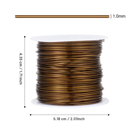 49FT Jewelry Wire 18 Gauge Tarnish-Resistant Copper Beading Wires Roll Bulk for DIY Crafts Jewelry Making, Antique Bronze - Crafty Corner