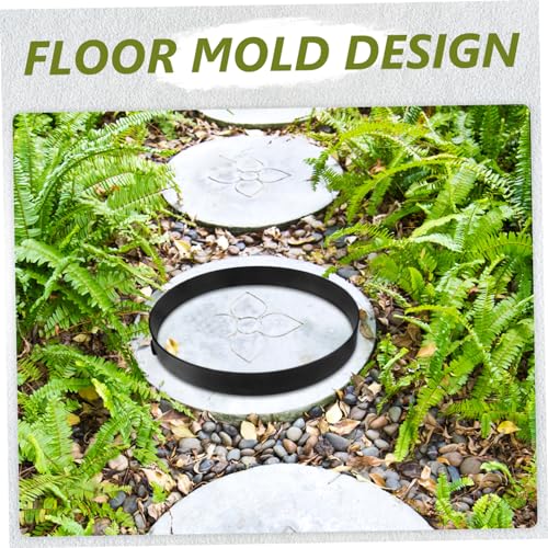 Paver Mold for Stepping Stones Round Concrete Mold for Garden Pathways Plastic Pavement Mold for DIY Walkways and Floor Tile Decoration
