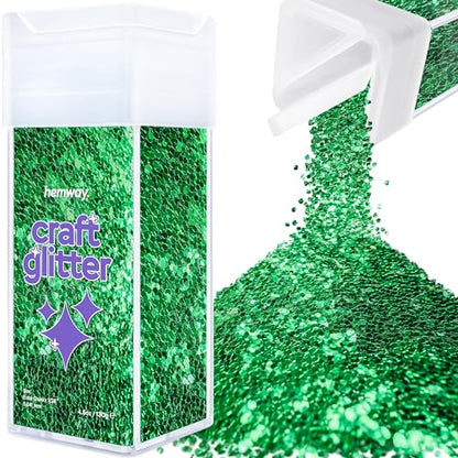Craft Glitter Shaker Emerald Green 130g Extra Chunky (4.5 Ounce)