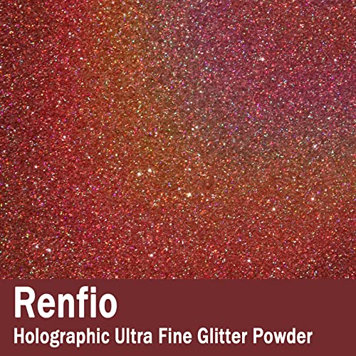 Holographic Ultra Fine Pink Glitter Powder Metallic Resin Glitter