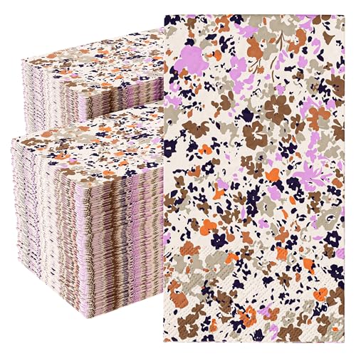Floral Napkins for Decoupage 100 Pcs 3 Ply Floral Paper Napkins (100 Count)