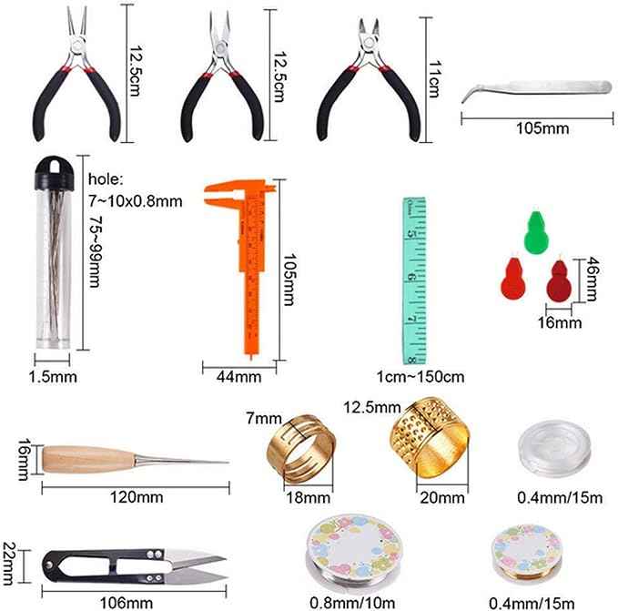 YuRui TENG Jewelry Making Supplies Kits DIY Set, Complete Accessories with Tools and Materials, Ideal for Beginners and Professionals, Creative Handmade Jewelry Projects