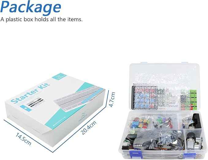 Freenove Ultimate Starter Kit for Raspberry Pi Pico 1 2 W (Not Included), 767-Page Detailed Tutorial, 220 Items, 119 Projects, Python C Java Code