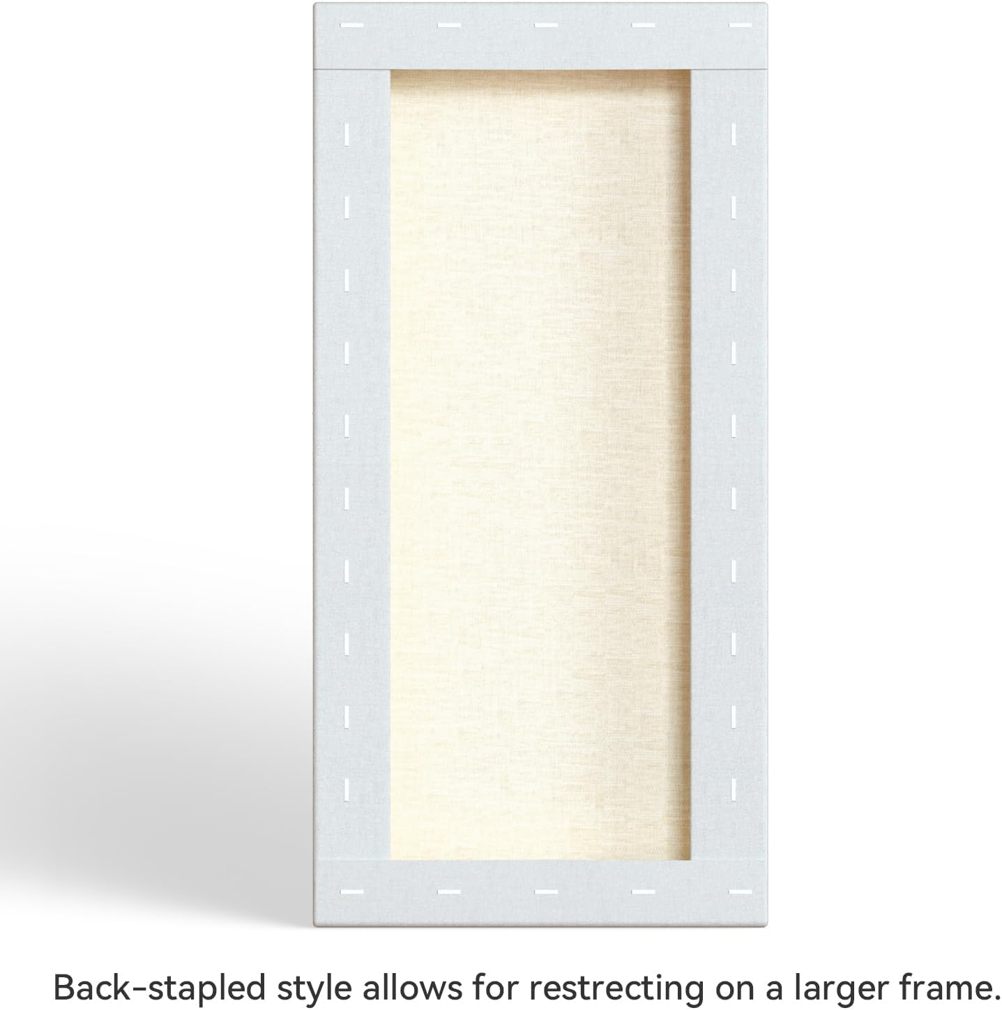 PHOENIX 10x20 Inch 3 Pack Gallery Canvas - 1.5 in Thick Long Canvases for Painting - Deep Edge 100% Cotton 11 Oz. Gesso Primed White Blank Professional Canvas Oil & Acrylic Paints