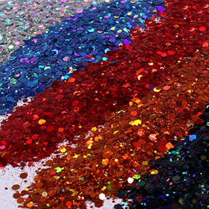 Holographic Chunky Glitter Set 28 Colors (9.88 Ounce)