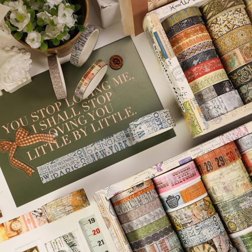 Vintage Washi Tape Set (24 Count)