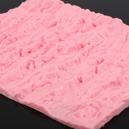 Rectangle Cake Tree Bark Texture Design Silicone Icicle Lace Bread Baking Non Stick Fondant Impression Mat Desserts DIY Baking Tool for Cakes Decorating Wedding Celebrations - Crafty Corner