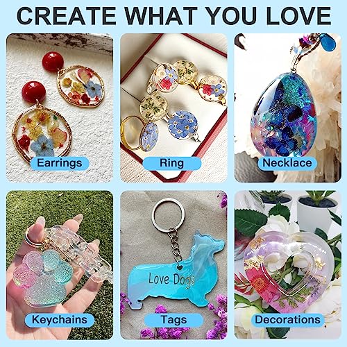 UV Resin 1000g Ultra Clear Hard Type for Jewelry Making (169.07 Fl Oz)