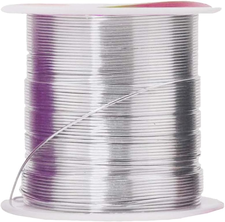Mandala Crafts 22 Gauge Anodized Aluminum Craft Wire for Jewelry Making - 450 FT Colored Flexible Silver Black Gold Purple Red Kelly Green Wire - Bendable for Bonsai Armature Crafting Sculpting - Crafty Corner