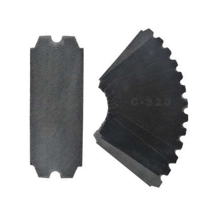 SCOTTCHEN Drywall Sanding Screen Mesh Sheet 4-3/16" x 11-1/4" Grit #320-12pcs