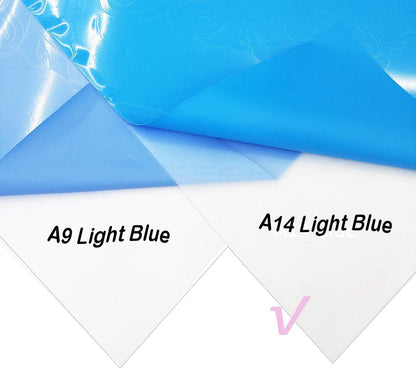 Guangyintong Heat Transfer Vinyl Iron on Vinyl Rolls, 12" x 10ft Blue HTV for T-Shirts, Matte Surface, Easy to Cut & Weed, DIY Design