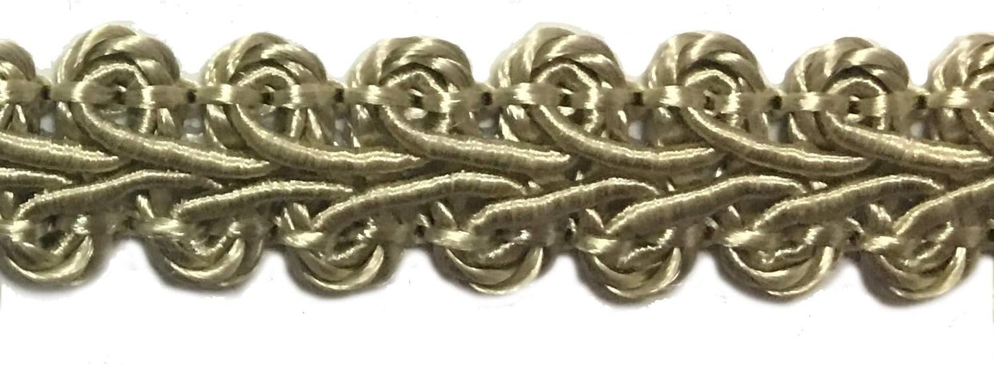 BEL AVENIR Braid Trim 1/2 inch 13.6 Yards French Gimp Basic Sewing Polyester DIY Crafts Costume Home Decorative (Taupe) - Crafty Corner